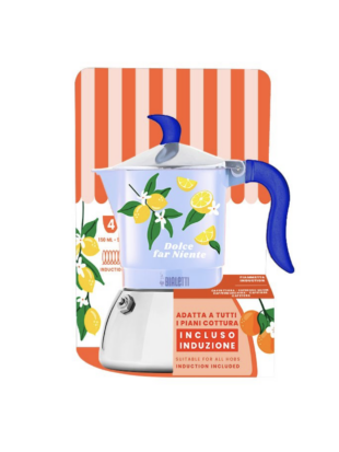 Bialetti moka Fiammetta Induction Fruit Vibes - modrá