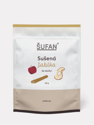 Sušené jablká so škoricou Šufan